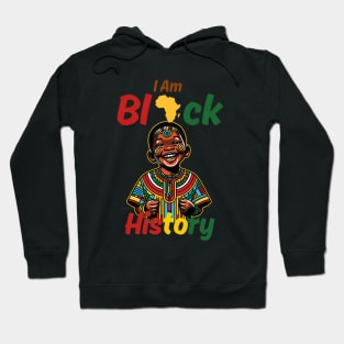 I Am Black History Kids Boys Men Black History Month Hoodie